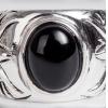 Retro Thailand Silver Black Agate Forefinger Ring