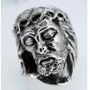 Religion Jesus Head Face 925 Silver Ring