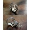 Handmade Vintage 3D Silver Lifelike Dragon Open Ring