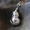 Handmade Chinese Style 925 Sterling Silver Gourd Pendant Without Chain