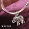 Thailand 925 Silver Elephant Bracelet With Bell