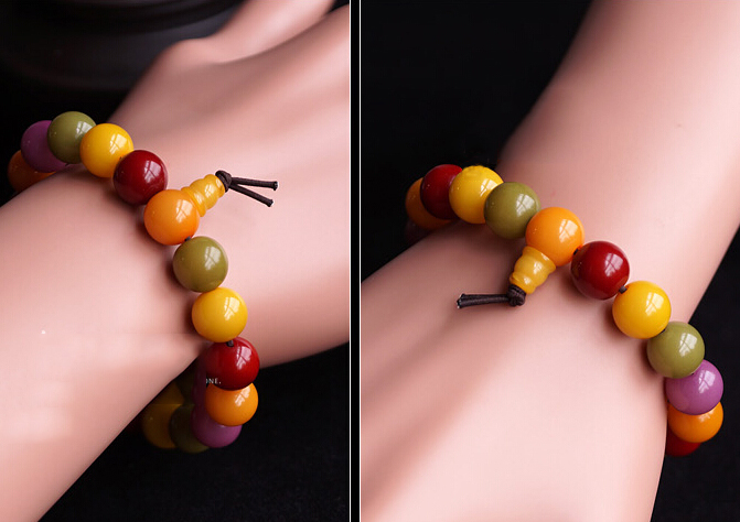 10MM Colorful Bodhi Spinning Buddhist Prayer Bracelet 10MM Colorful Bodhi Spinning Buddhist Prayer Bracelet