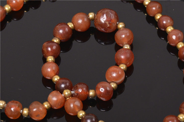 Qing Dynasty Old Red Agate Necklace Qing Dynasty Old Red Agate Necklace