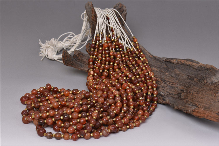 Qing Dynasty Old Red Agate Necklace Qing Dynasty Old Red Agate Necklace