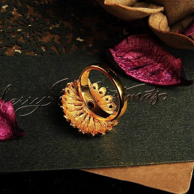 Thailand Genuine 925 Silver Gilding Colour Enamels Ruby Ring Thailand Genuine 925 Silver Gilding Colour Enamels Ruby Ring