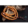 Handmade 108 Beads Natural Bodhi Gobi Agate Dzi Lobular Rosewood Buddhist Necklace