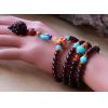 Amazing Limited 5A Grade Sri Lanka Garnet 108 Beads 6MM Layered Prayer Bracelet