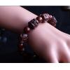 15MM Lobular Red Sandalwood The Eighteen Arhat Carving Mans Prayer Bracelets