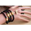 Exclusive 108 Natural Obsidian Beeswax Amber Lucky Layered Bracelet For Man Woman