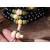 Exclusive 108 Natural Obsidian Beeswax Amber Lucky Layered Bracelet For Man Woman