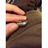 Handmade Nepal Vintage 925 Silver Om Mani Padme Hum Mantra Ring