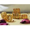 Thailand Gold Plated 925 Silver Gilding Enamels Chinese Auspicious Knot Hollow Out Ring