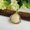 Natural Fashion Amber 925 Silver Pendant