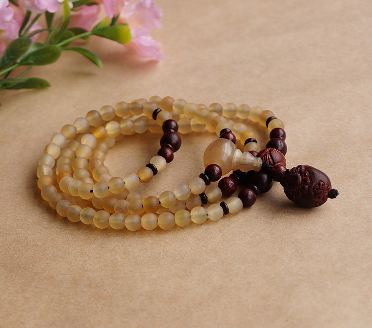 Natural 108 6MM Sheep Horns Lobular Red Sandalwood Brave Troops Prayer Beads Bracelet Natural 108 6MM Sheep Horns Lobular Red Sandalwood Brave Troops Prayer Beads Bracelet