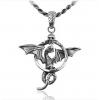 Retro 925 Sterling Silver Flying Dragon with Wings Man Necklace Pendant Sale