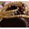 Natural 108 6MM Sheep Horns Lobular Red Sandalwood Brave Troops Prayer Beads Bracelet