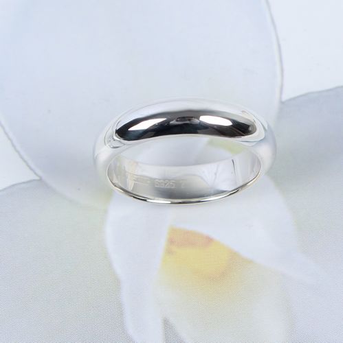 4MM Fashion Handmade S925 Sterling Silver Simple Woman And Men Ring 4MM Fashion Handmade S925 Sterling Silver Simple Woman And Men Ring