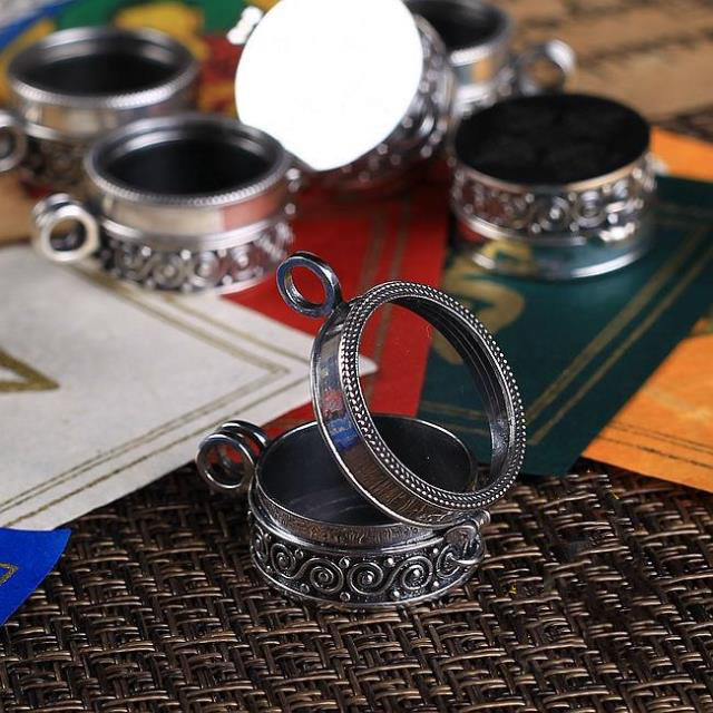 Handmade 925 Sterling Silver Transparent Cover Round Gawu Pendant Handmade 925 Sterling Silver Transparent Cover Round Gawu Pendant
