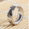 Handmade S990 Sterling Silver Sanskrit Swastika Men Lucky Ring