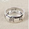 Handmade S990 Sterling Silver Sanskrit Swastika Men Lucky Ring