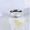 4MM Fashion Handmade S925 Sterling Silver Simple Woman And Men Ring