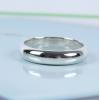 4MM Fashion Handmade S925 Sterling Silver Simple Woman And Men Ring