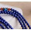 5MM 108 Natural Lapis Lazuli Malas With Chalcedony Agate Layered Buddhism Bracelet