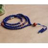 5MM 108 Natural Lapis Lazuli Malas With Chalcedony Agate Layered Buddhism Bracelet