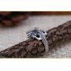 Vintage Mens 925 Sterling Silver Dragon Open Ring Style A