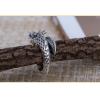 Vintage Mens 925 Sterling Silver Dragon Open Ring Style B