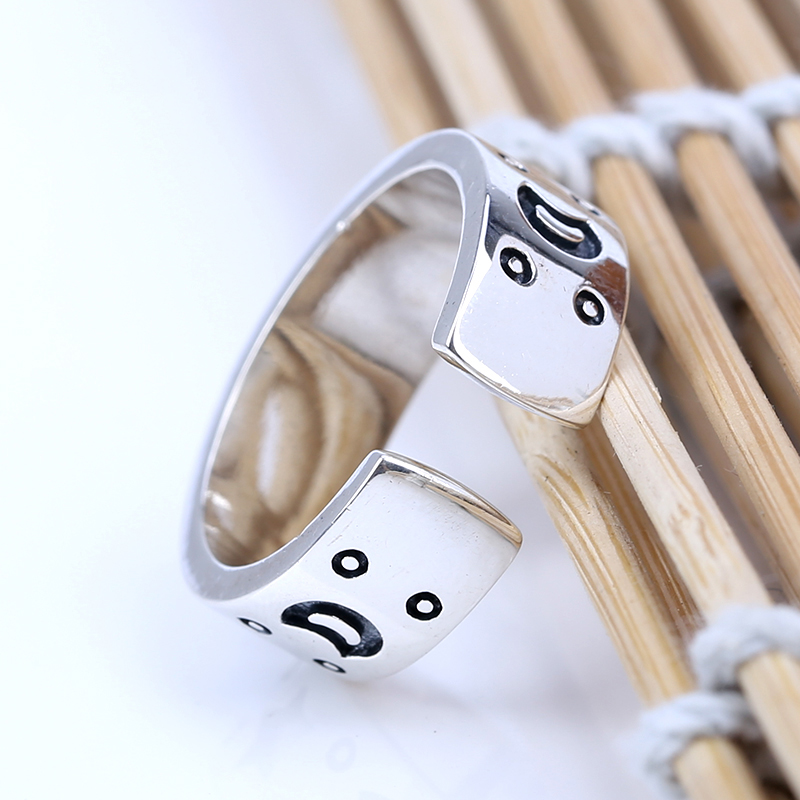 Lovely Simple 925 Sterling Silver Moon And Stars Opening Ring Lovely Simple 925 Sterling Silver Moon And Stars Opening Ring
