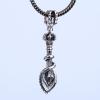 Retro Flame Heavenly Sword 925 Sterling Silver Vajra Pendant No Chain