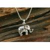 Retro S925 Silver Small Elephant Pendant With No Chain