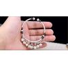 Retro S925 Silver Women Hollow Open Bracelet With Bells