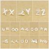 S925 Sterling Silver Alphabet Stud Earrings Letter Earring