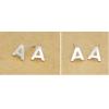S925 Sterling Silver Alphabet Stud Earrings Letter Earring