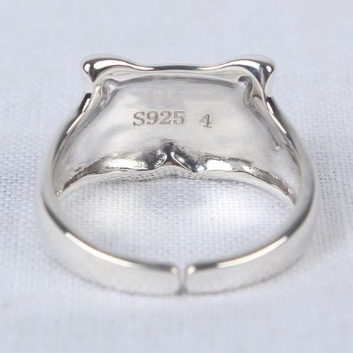 WOMEN Jewelry 925 Sterling Silver Cute Cat Open Ring WOMEN Jewelry 925 Sterling Silver Cute Cat Open Ring