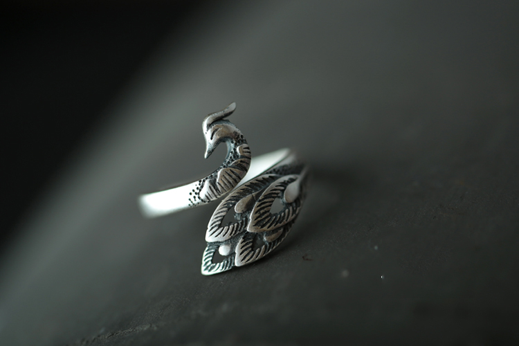 Wholesale Price Discount S990 Sterling Silver Phoenix Open Ring Wholesale Price Discount S990 Sterling Silver Phoenix Open Ring