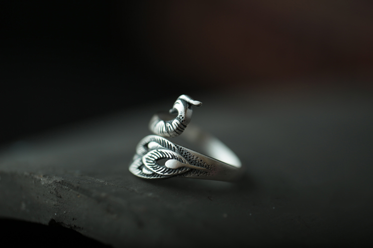 Wholesale Price Discount S990 Sterling Silver Phoenix Open Ring Wholesale Price Discount S990 Sterling Silver Phoenix Open Ring