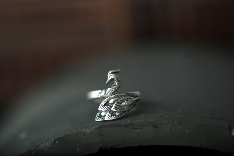 Wholesale Price Discount S990 Sterling Silver Phoenix Open Ring Wholesale Price Discount S990 Sterling Silver Phoenix Open Ring