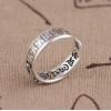Thai 925 Sterling Silver OM MANI PADME HUM Mantra Srivatsa Vajra Open Ring
