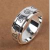 990 Silver Om Mani Padme Hum Mantra Spinning Ring