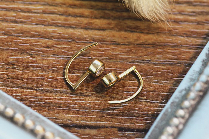925 Silver Gold-plated Musical Note Shaped Earrings Japanese And Korean Style Earrings 925 Silver Gold-plated Musical Note Shaped Earrings Japanese And Korean Style Earrings