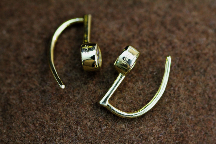 925 Silver Gold-plated Musical Note Shaped Earrings Japanese And Korean Style Earrings 925 Silver Gold-plated Musical Note Shaped Earrings Japanese And Korean Style Earrings