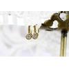 925 Silver Gold-plated Musical Note Shaped Earrings Japanese And Korean Style Earrings