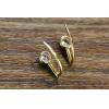 925 Silver Gold-plated Musical Note Shaped Earrings Japanese And Korean Style Earrings