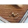 925 Silver Gold-plated Musical Note Shaped Earrings Japanese And Korean Style Earrings