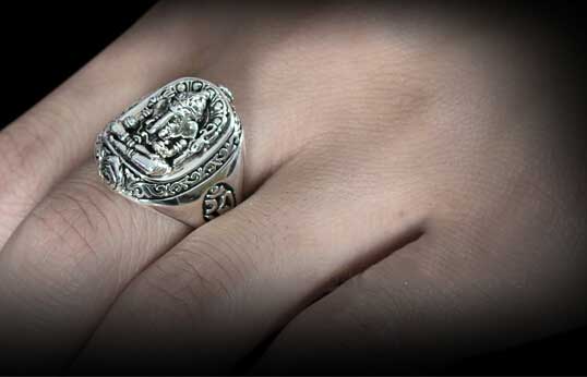 Retro 925 Siver Elephant Trunk Man Ring Retro 925 Siver Elephant Trunk Man Ring