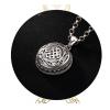 Vintage S925 Silver Auspicious Buddhist Endless Knot Openable Gau Box Antique Pendants No Chain