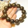 Handmade 15MM Tiger Agarwood Mala Beads Bracelet